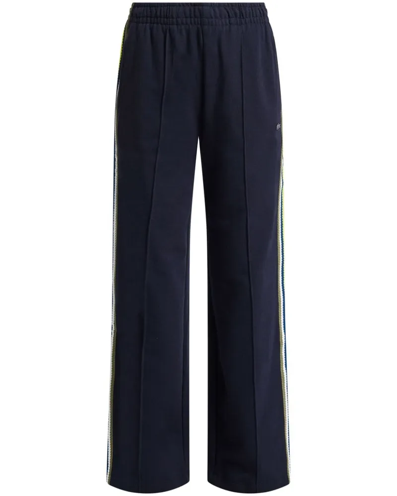 Lacoste Straight-Leg-Hose mit Logo - Blau Blau