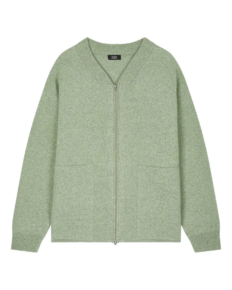 STUDIO TOMBOY Cardigan mit Reißverschluss - Grün Grün