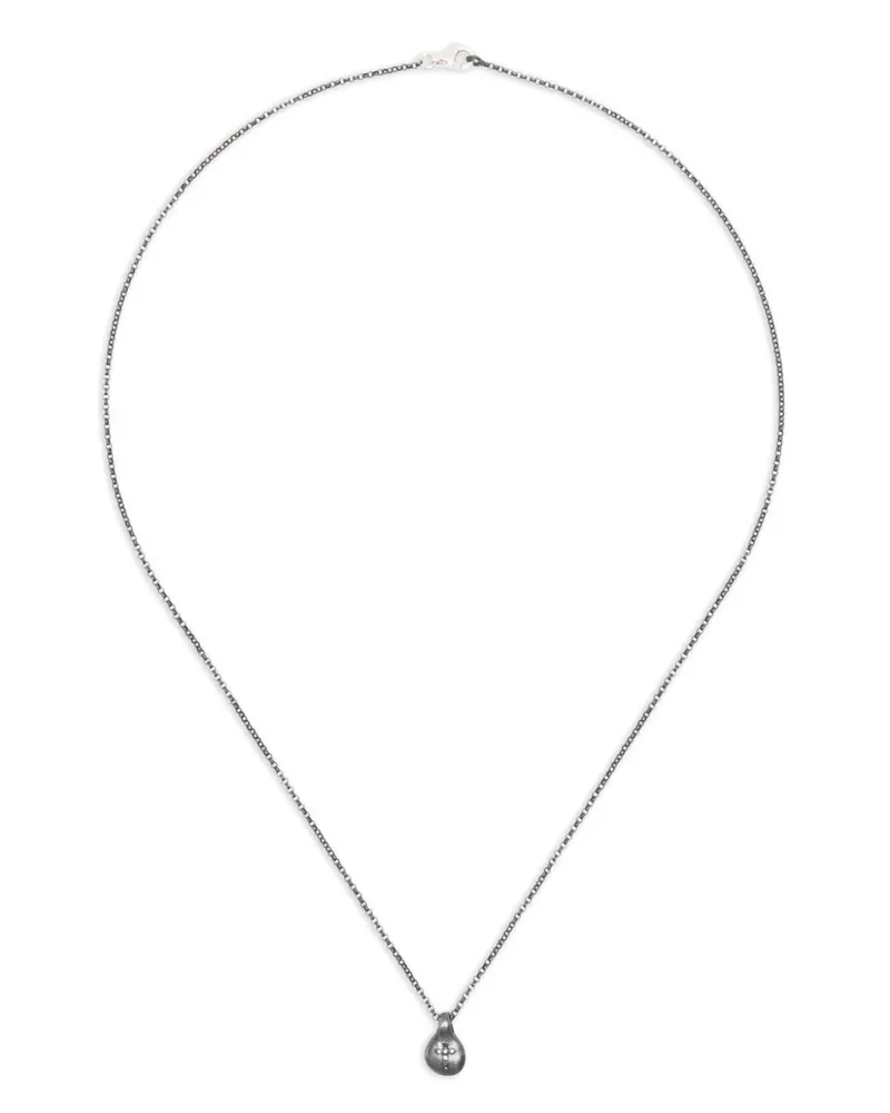 Rosa Maria Verzierte Sterlingsilber-Halskette mit Diamanten Silber