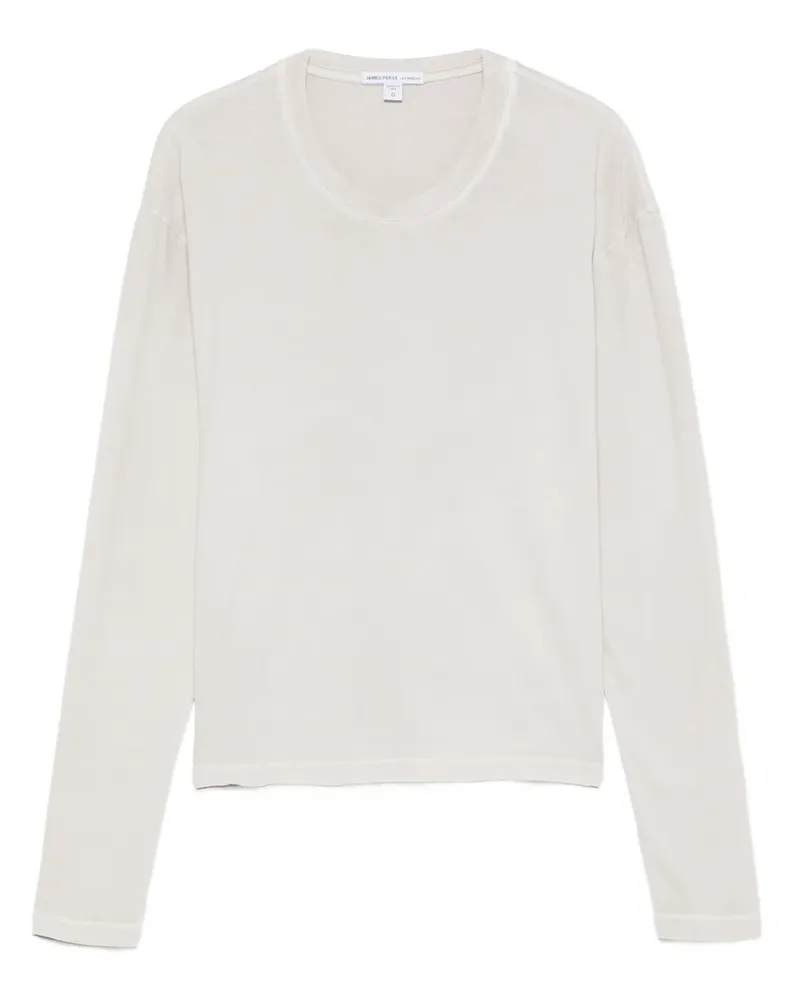 James Perse Klassisches Langarmshirt - Grau Grau