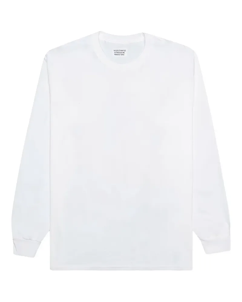 Wacko Maria Guadalupe Langarmshirt mit rundem Ausschnitt - Weiß Weiß