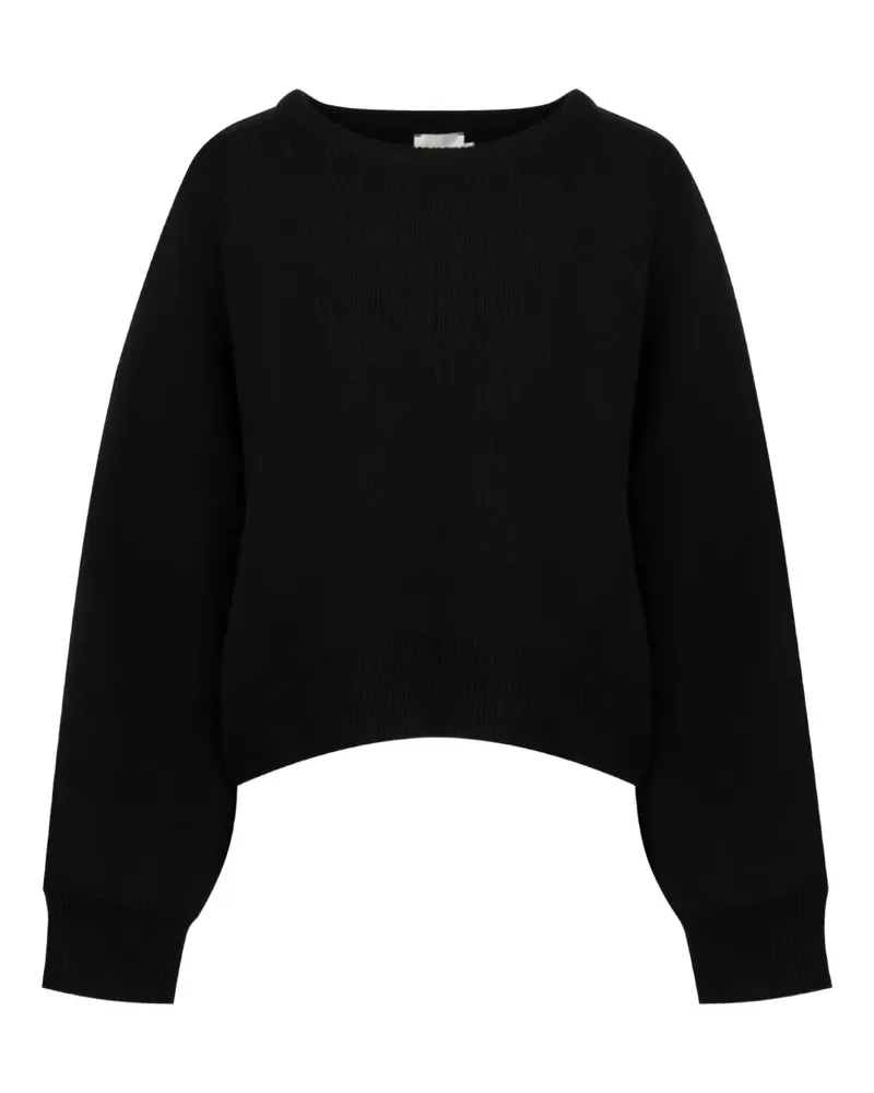 Deiji Studios Sweatshirt mit Ballonärmeln - Schwarz Schwarz