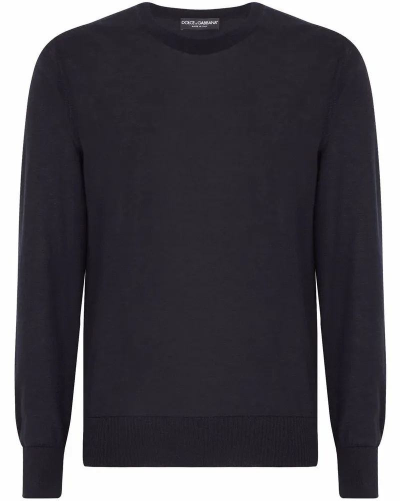 Dolce & Gabbana Klassischer Kaschmirpullover - Blau Blau