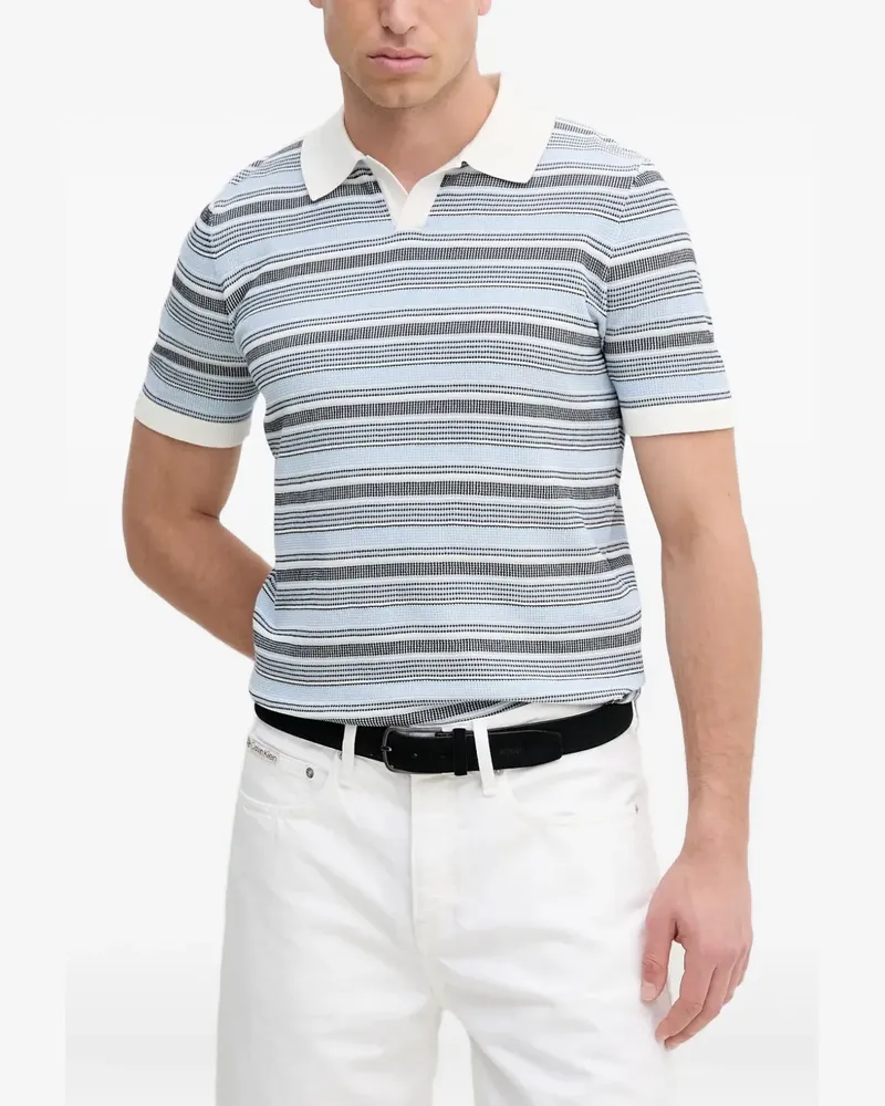 Liu Jo Gestricktes T-Shirt mit Streifen - Blau Blau