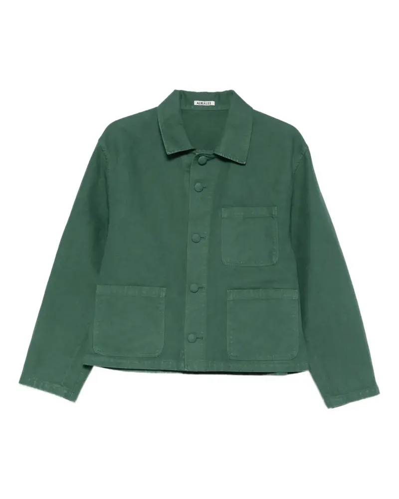 AURALEE patch-pocket jacket - Grün Grün
