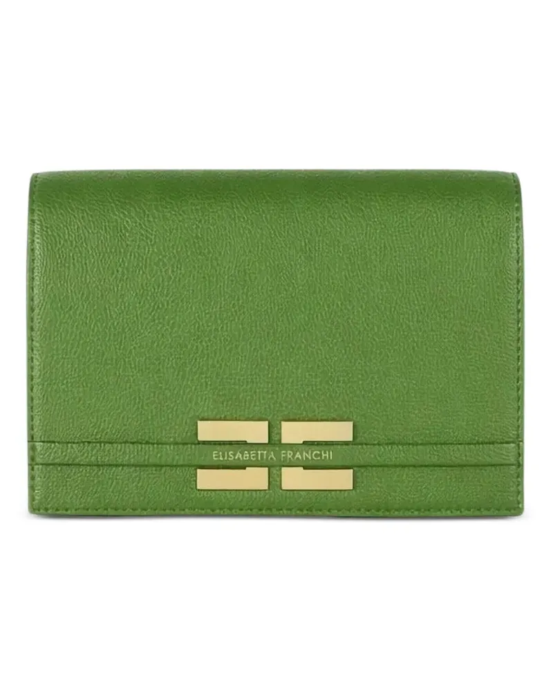 Elisabetta Franchi Schultertasche mit Kettenriemen - Grün Grün