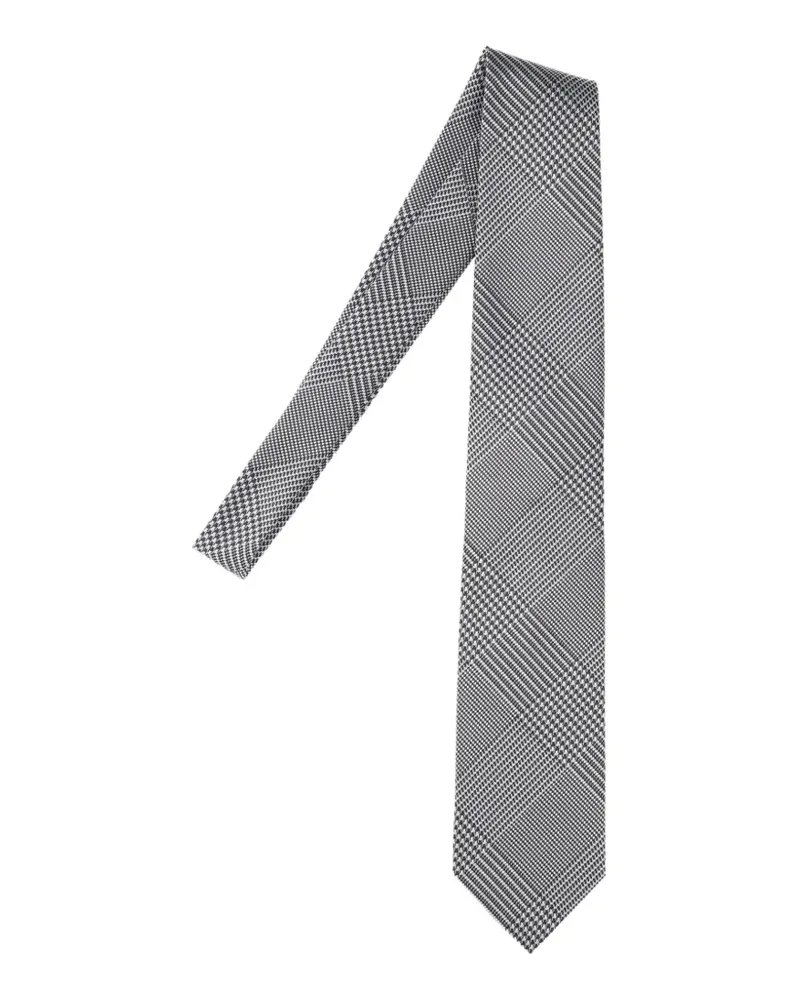 Tom Ford houndstooth tie - Grau Grau