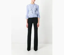Cardigan mit Rüschen - Blau