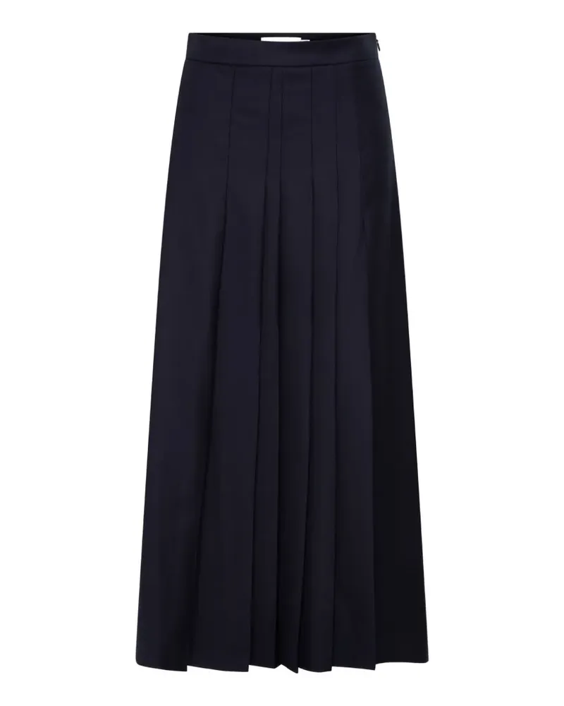 Anna Quan Sable pleated midi skirt - Schwarz Schwarz