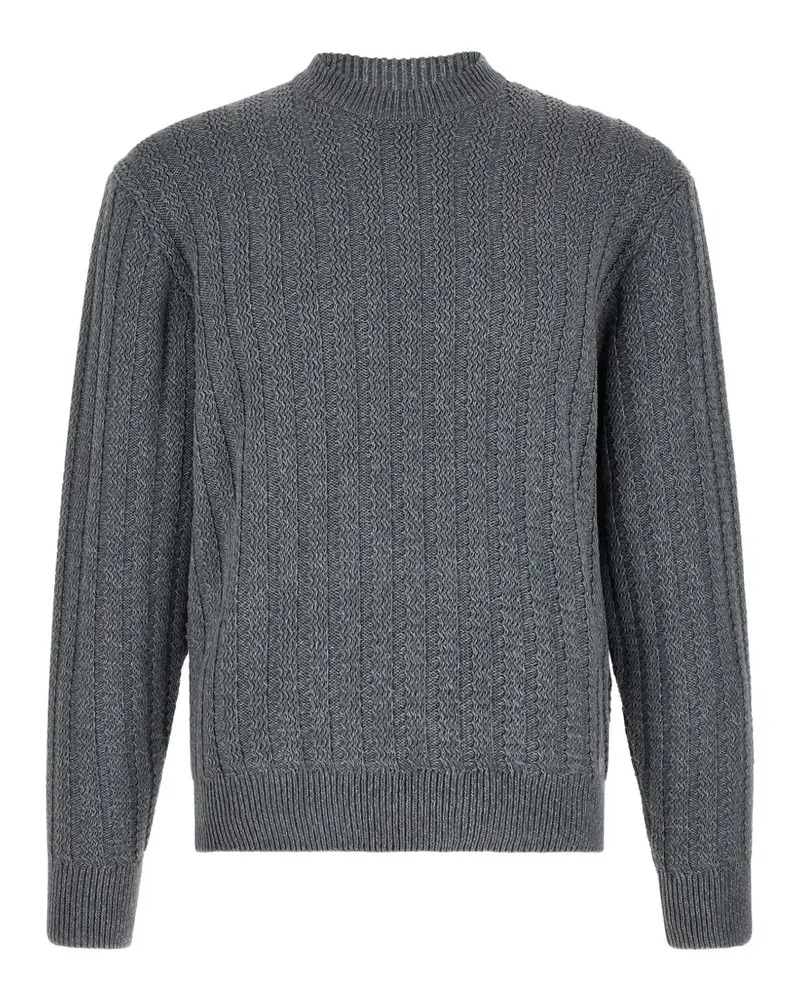 HUGO BOSS Strukturierter Pullover - Grau Grau