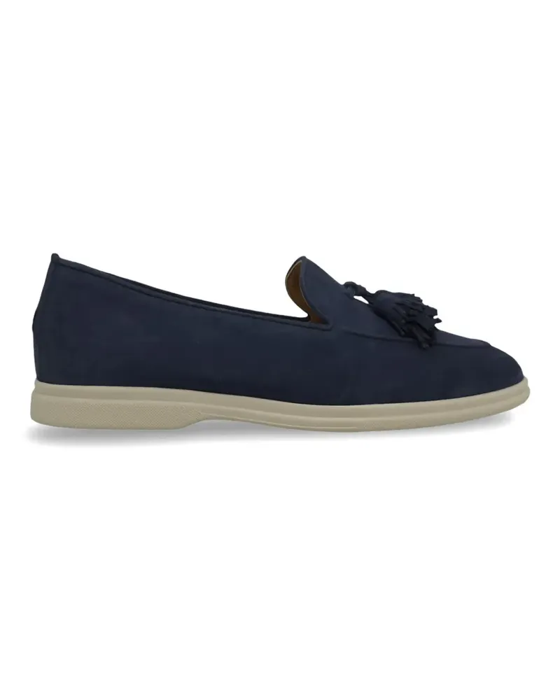 Henderson Loafer aus Wildleder mit Quasten - Blau Blau