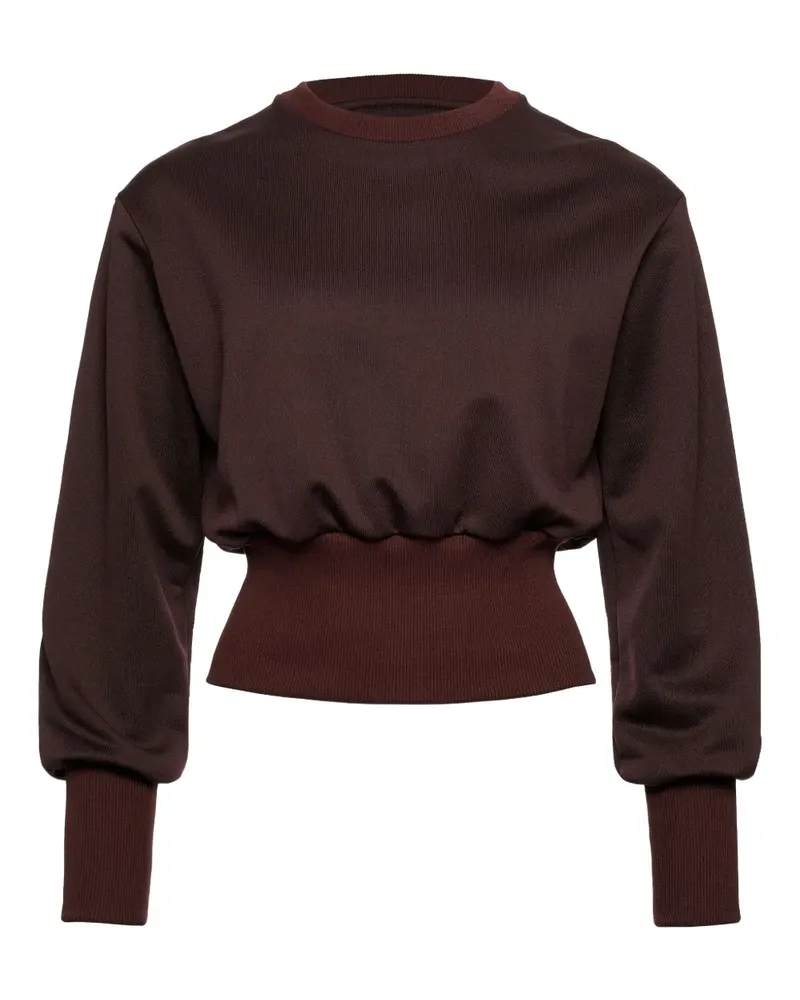 Eres Sweatshirt mit gerippten Bündchen - Braun Braun