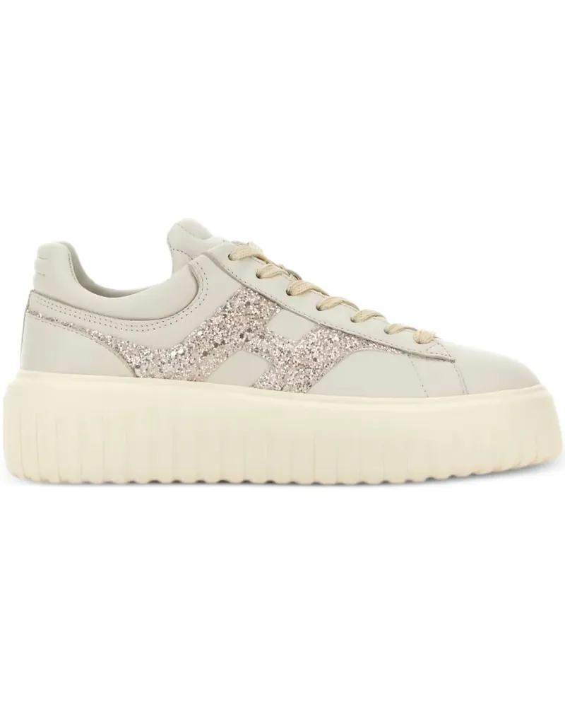 Hogan Plateau-Sneakers mit Logo 40mm - Nude Nude