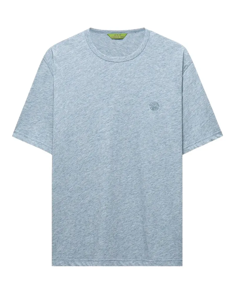Shanghai Tang Shou T-Shirt mit Stickerei - Grau Grau