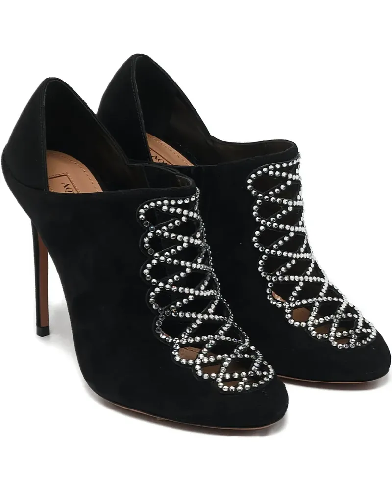 Aquazzura Amour Pumps mit Kristallen - Schwarz Schwarz