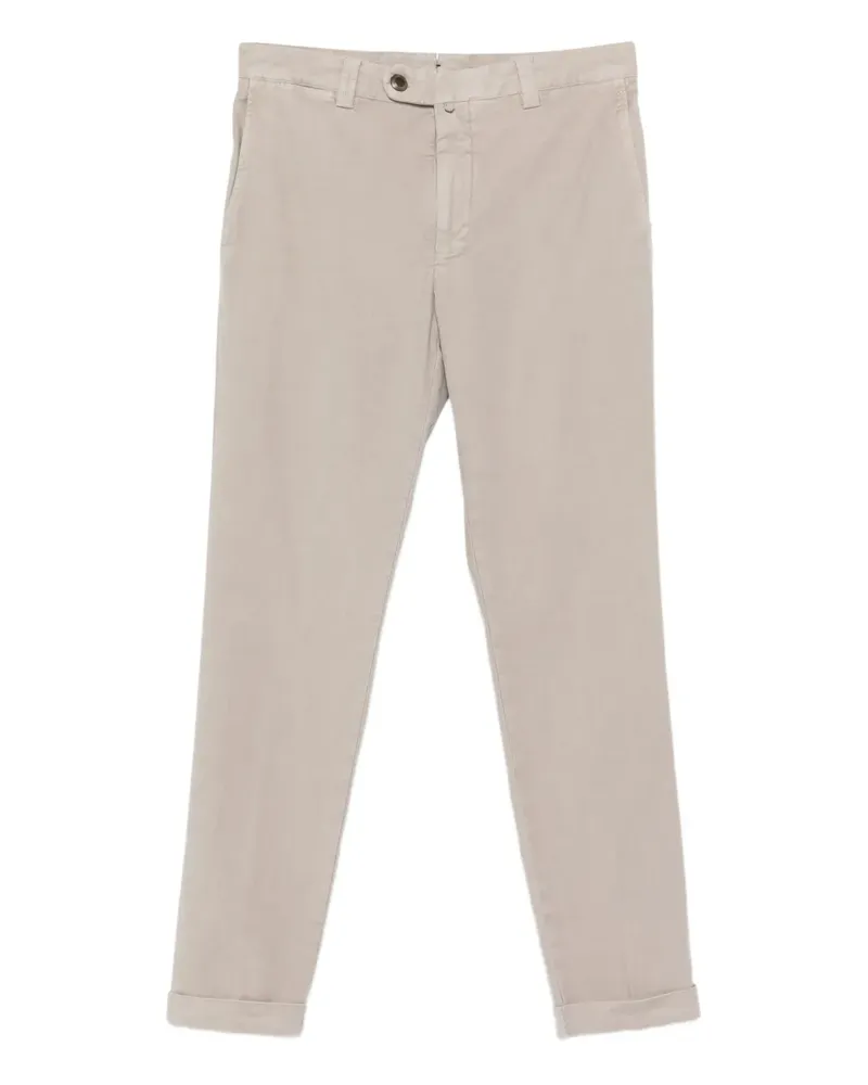 Berwich Retro Hose mit geknöpften Bündchen - Grau Grau