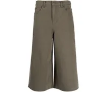 Denim-Shorts mit hohem Bund