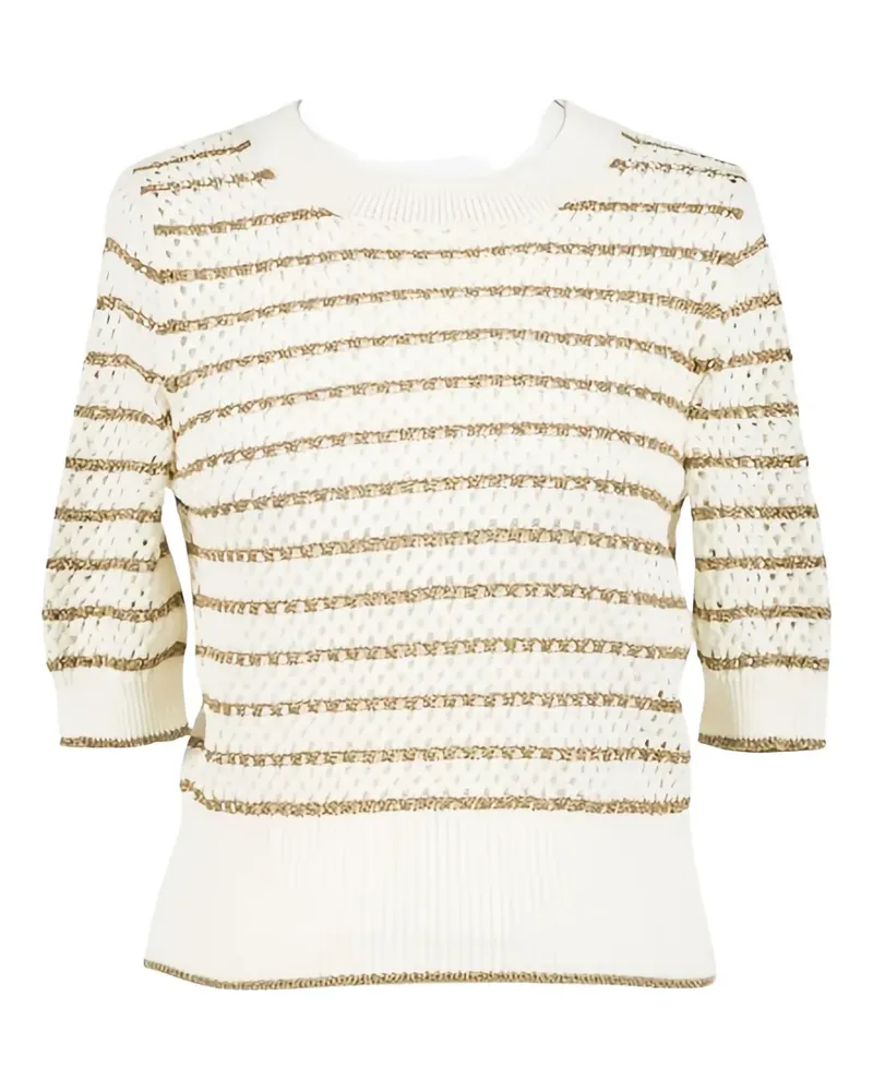 Twin-Set striped knitwear - Weiß Weiß