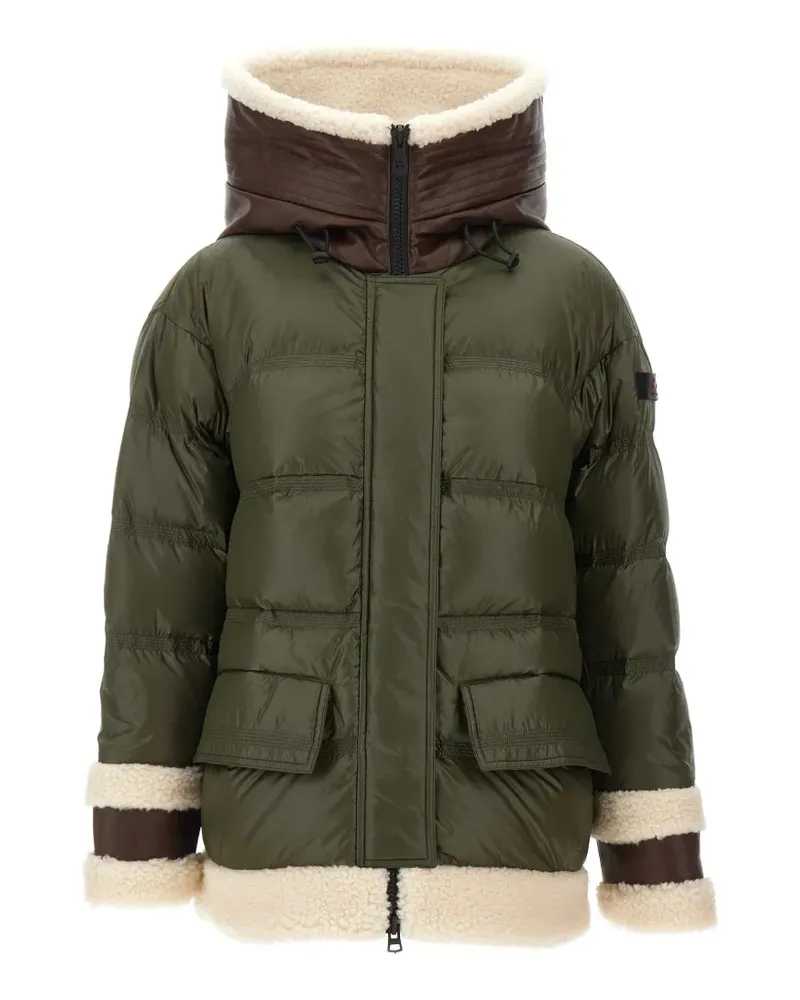 Peuterey Kunto faux-fur trim down coat - Grün Grün