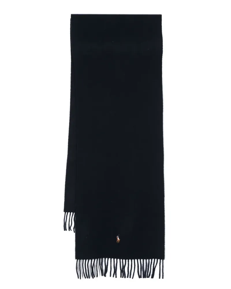 Ralph Lauren Schal mit Polo Pony - Blau Blau