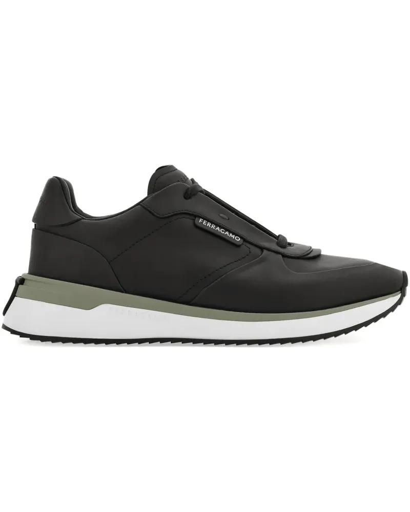Ferragamo Sneakers mit Schnürung - Schwarz Schwarz