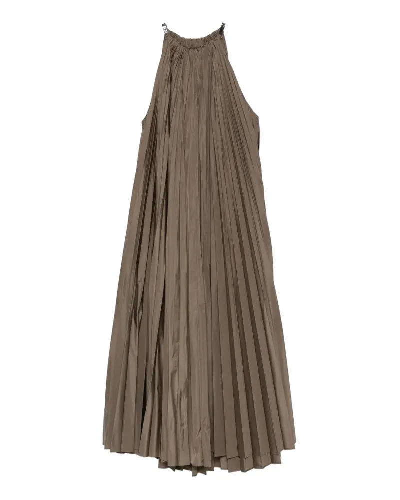 Max Mara pleated halterneck midi dress - Grün Grün