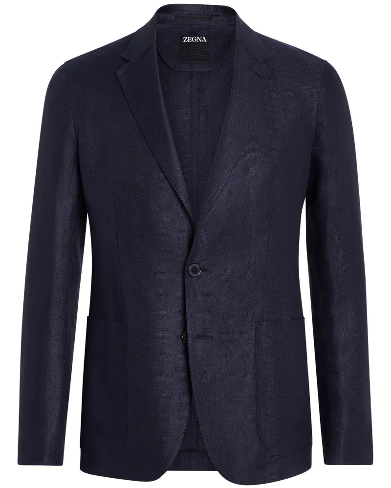 Ermenegildo Zegna Hemdjacke aus Leinen - Blau Blau