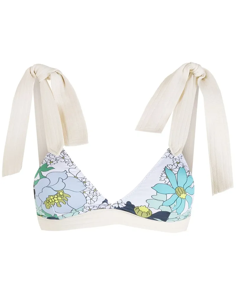 Clube Bossa Bikinioberteil mit Blumen-Print - Blau Blau