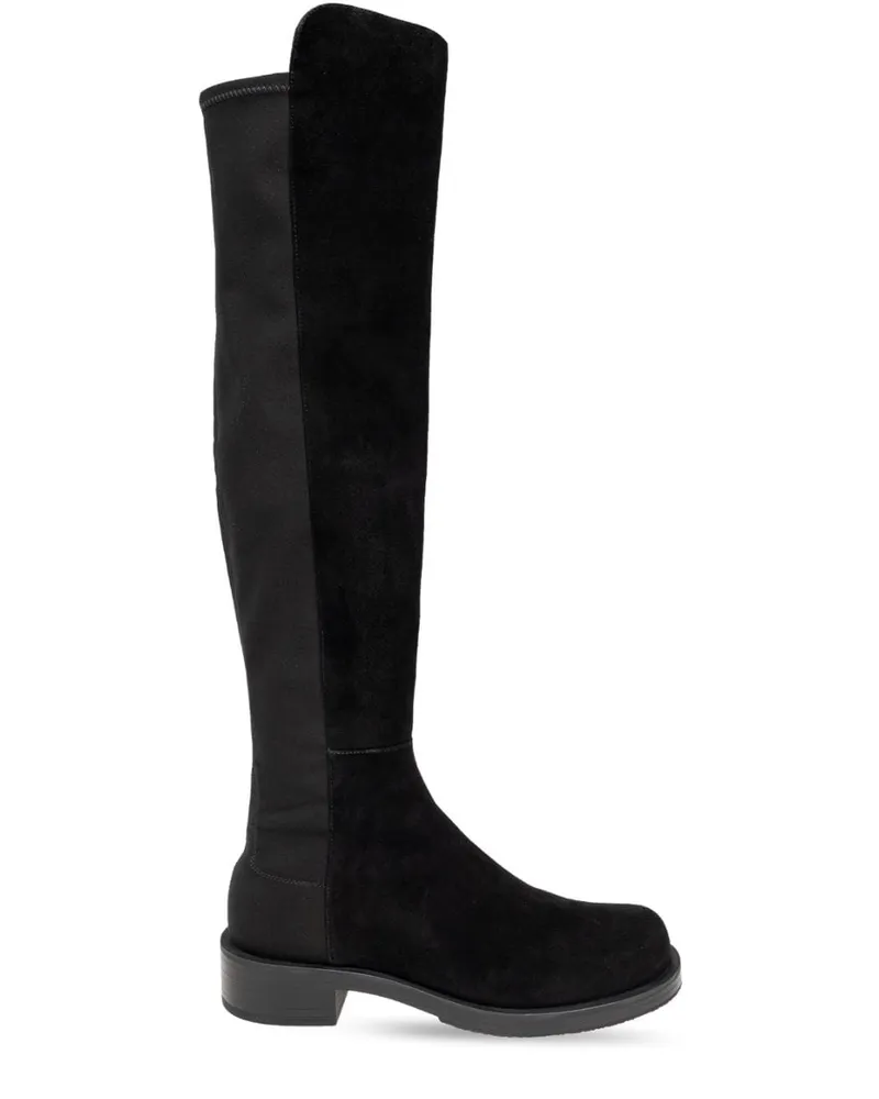 Stuart Weitzman 5050 Wildlederstiefel 40mm - Schwarz Schwarz