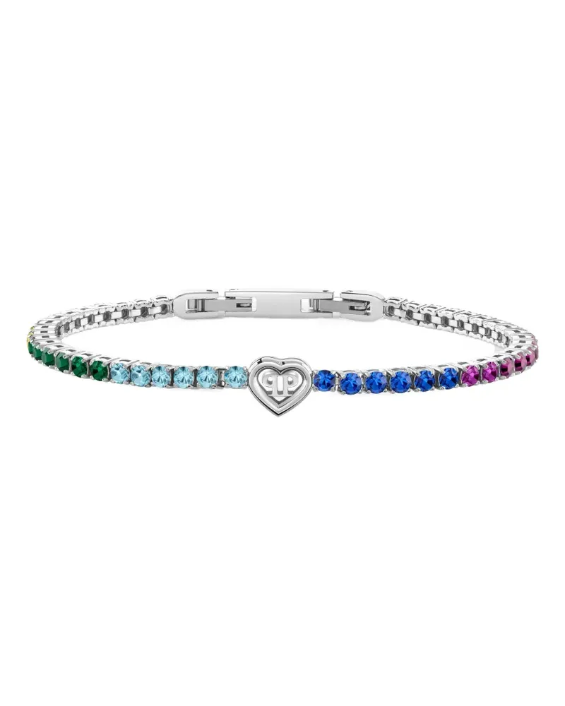 Philipp Plein Armband mit Kristallen - Silber Silber