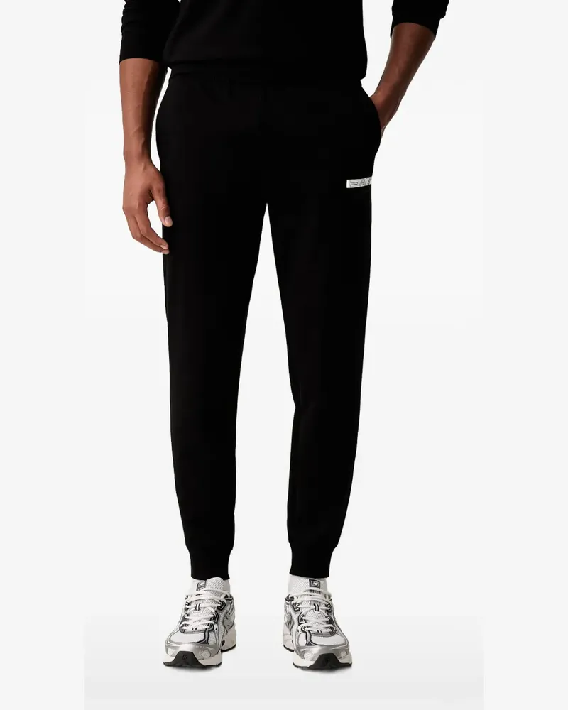 EA7 Jogginganzug mit Logo-Print - Schwarz Schwarz