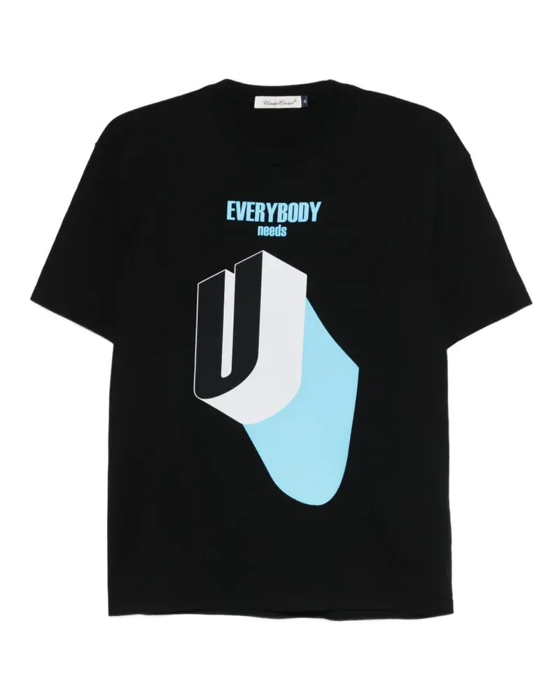 Undercover T-Shirt mit grafischem Print - Schwarz Schwarz