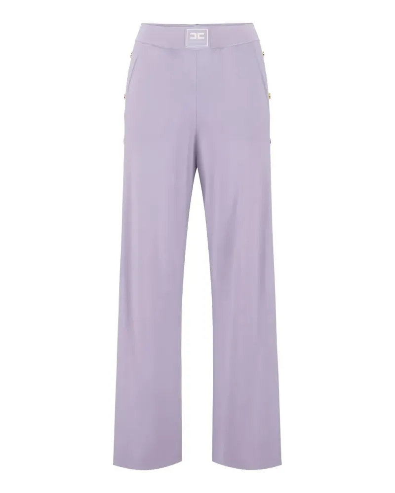 Elisabetta Franchi button-embellishment trousers - Violett Violett