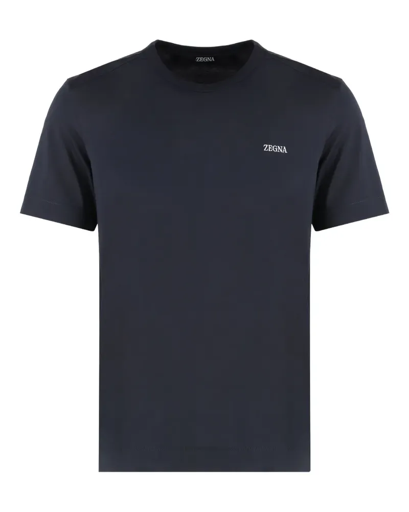 Ermenegildo Zegna T-Shirt mit Rundhalsausschnitt - Schwarz Schwarz