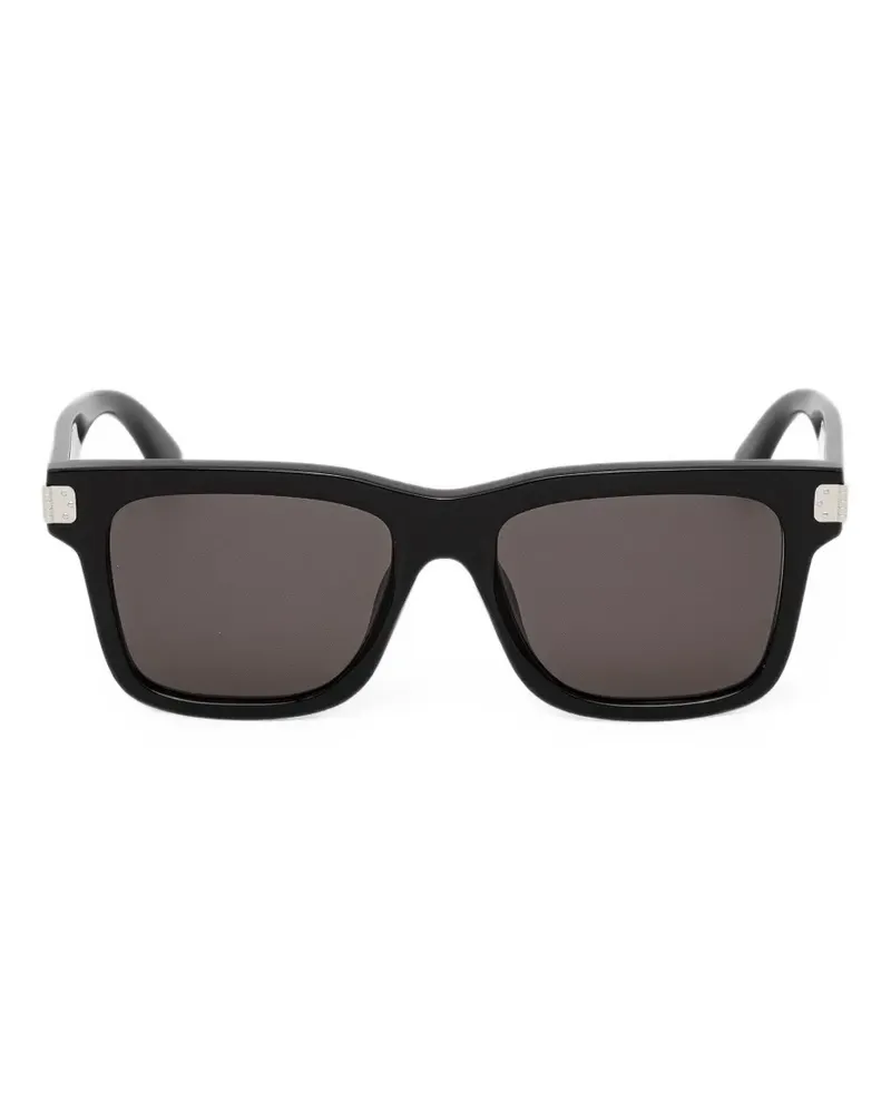 Maison Margiela Sonnenbrille mit eckigem Gestell - Schwarz Schwarz