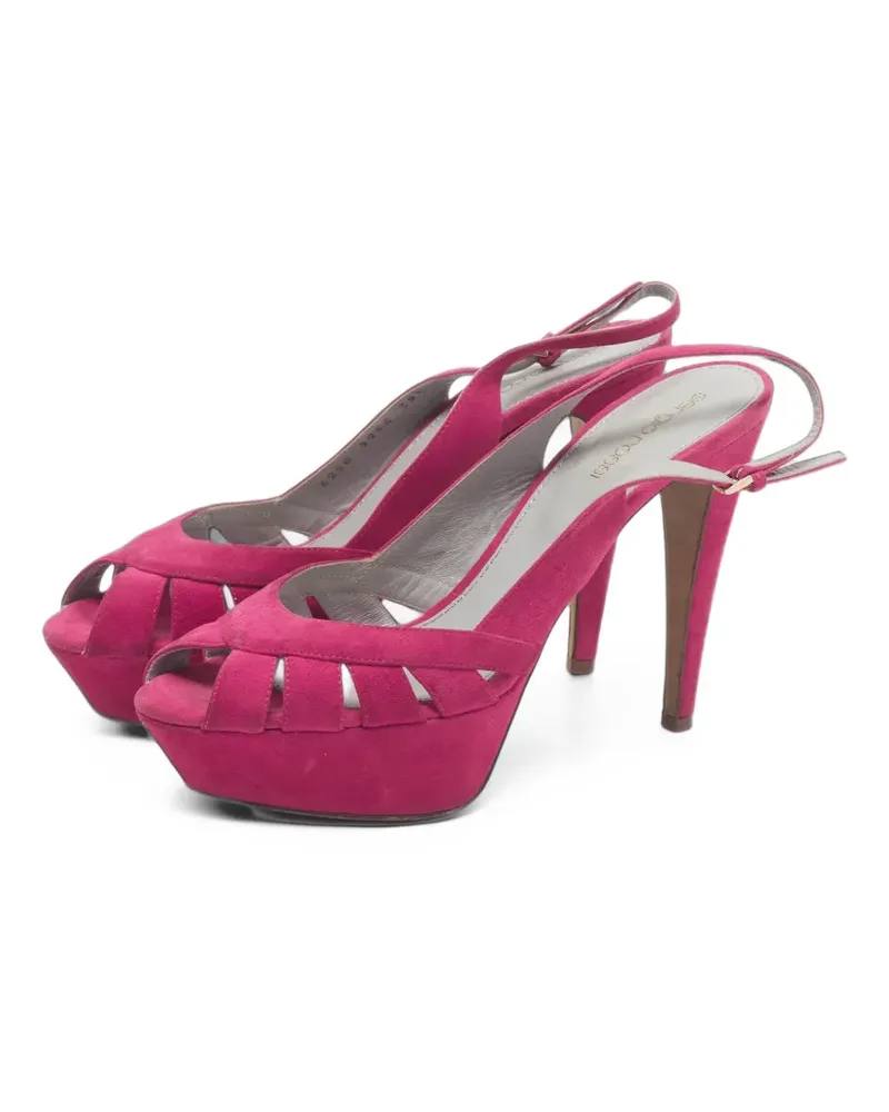 Sergio Rossi Peeptoe-Pumps mit Plateau - Rosa Rosa