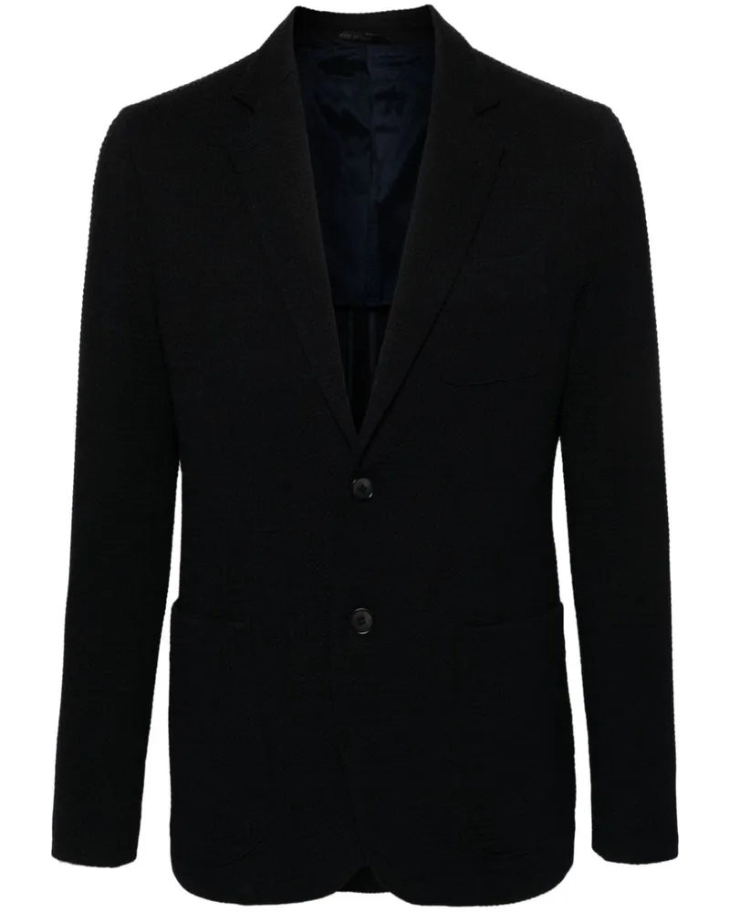 Giorgio Armani Strukturiertes Sakko - Blau Blau