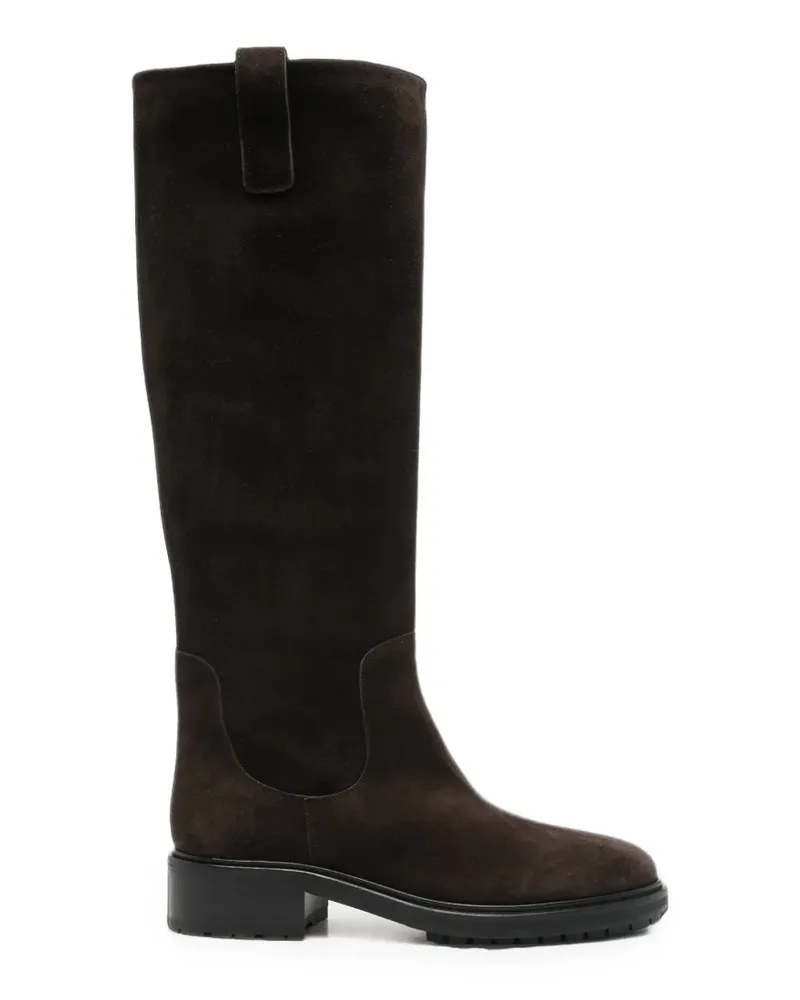 aeyde D Stivali suede knee-high boots - Braun Braun