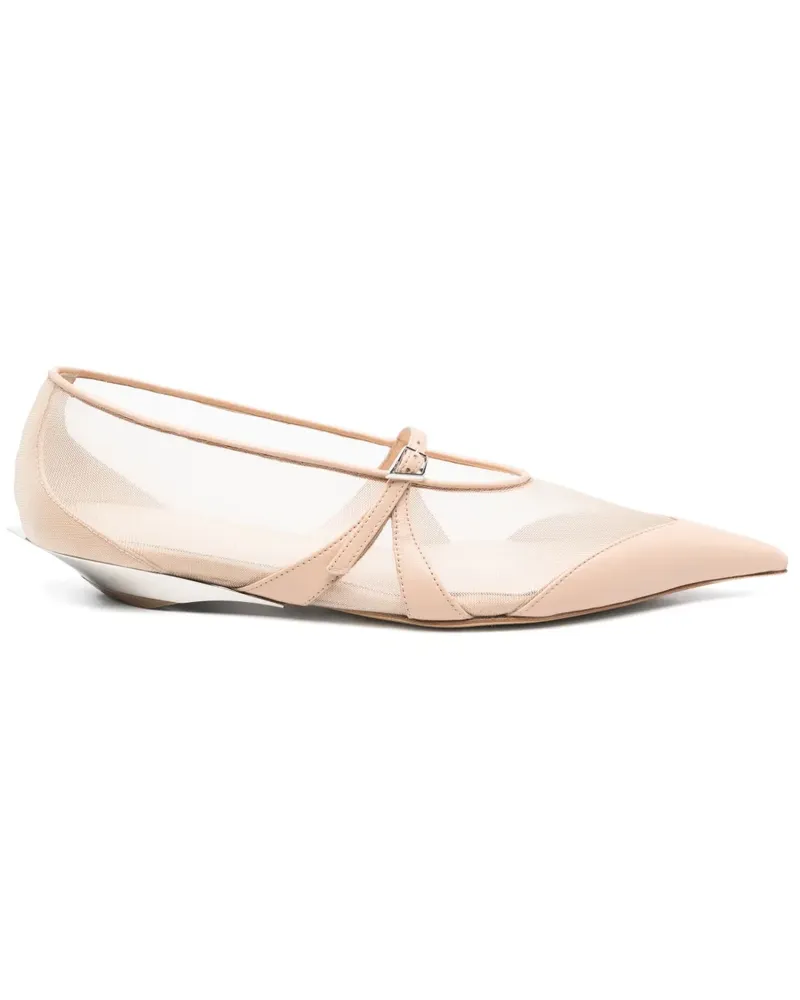 Thierry Mugler Ballerinas aus Mesh - Rosa Rosa