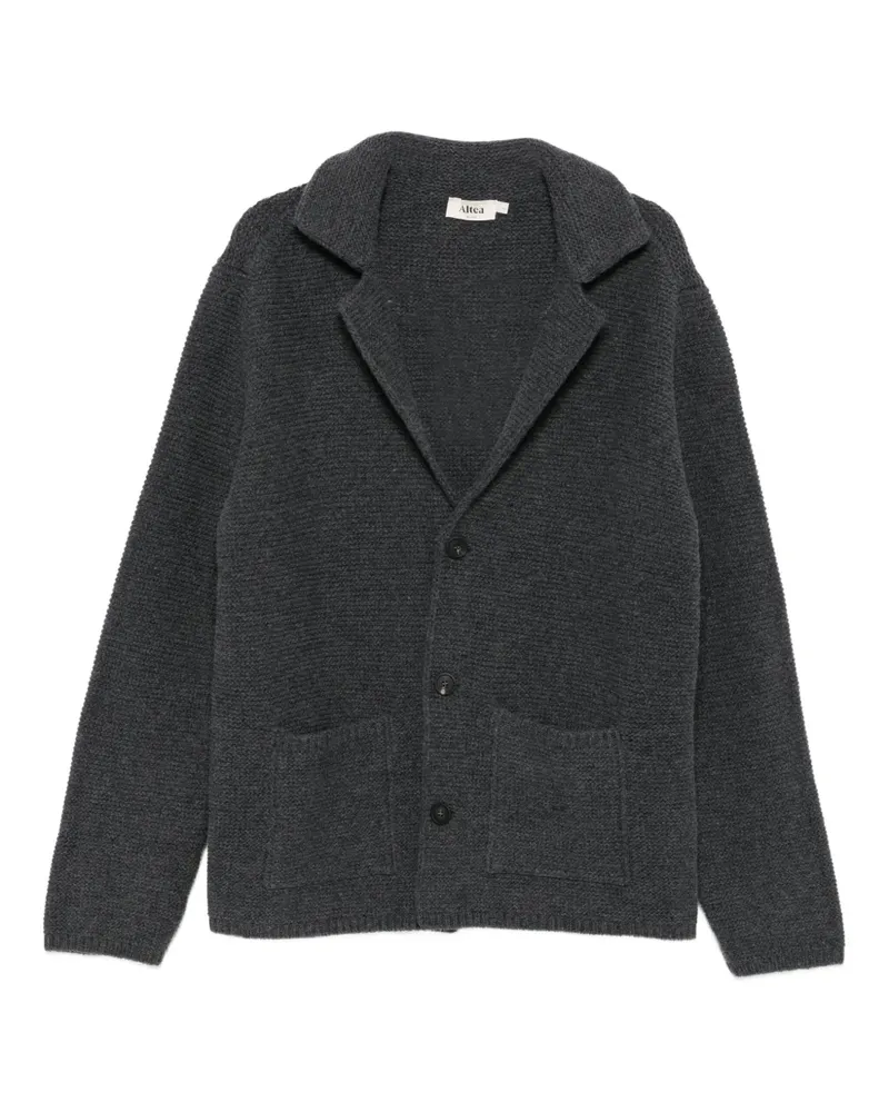 Altea Geknöpfter Cardigan mit aufgesetzten Taschen - Grau Grau
