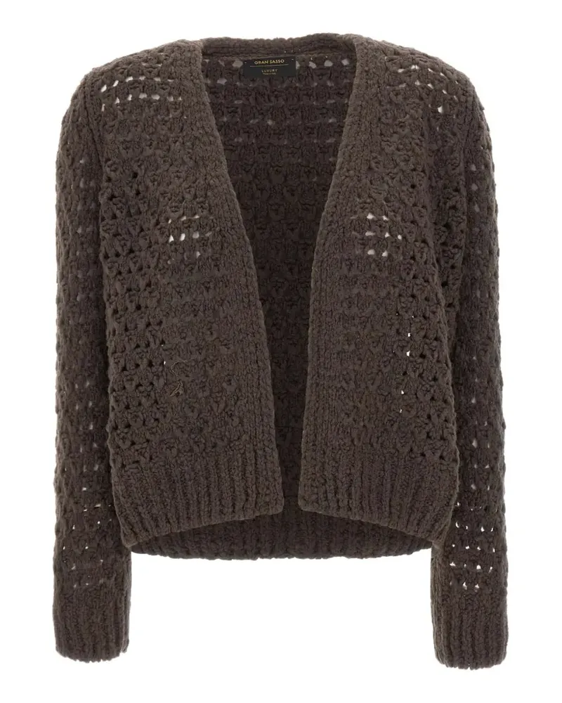 Gran Sasso open-knit cardigan - Braun Braun