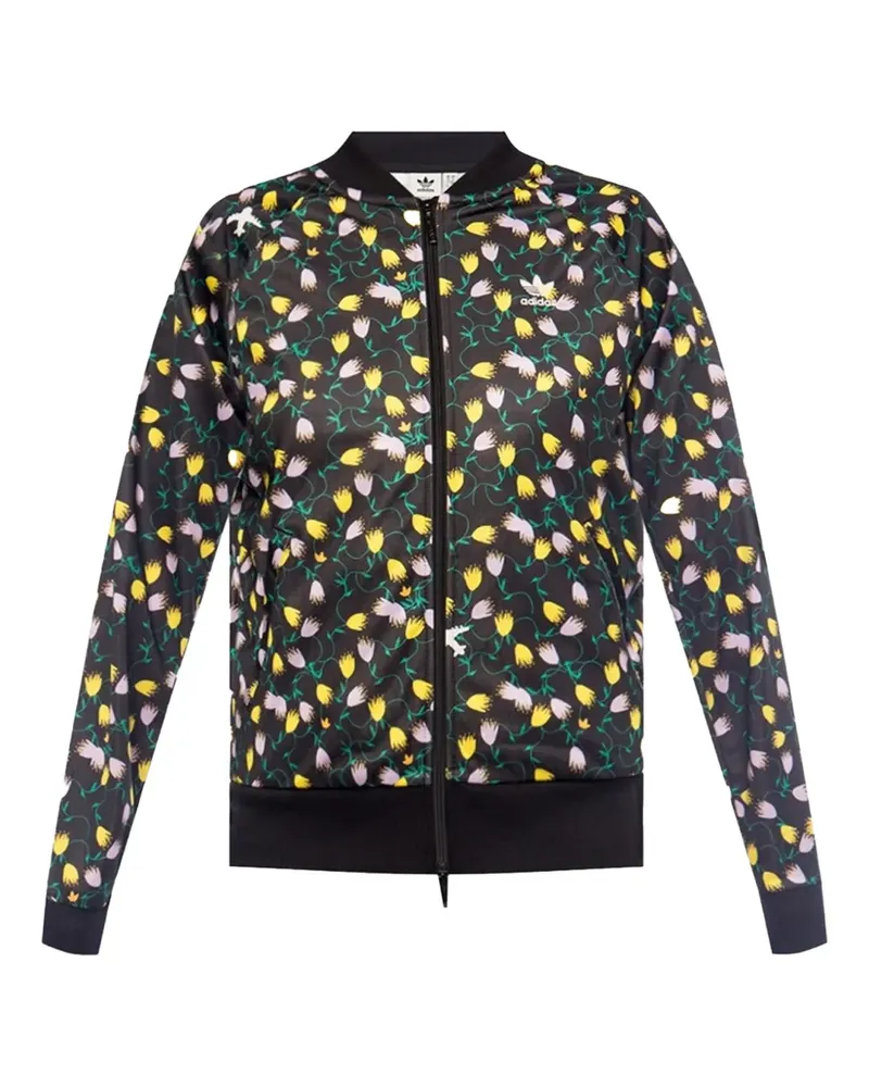 adidas Sportjacke mit Print - Schwarz Schwarz