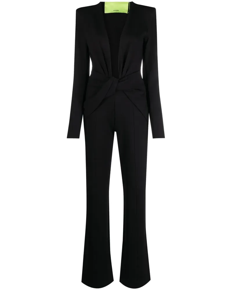 GAUGE81 Phil Jumpsuit mit Raffungen - Schwarz Schwarz