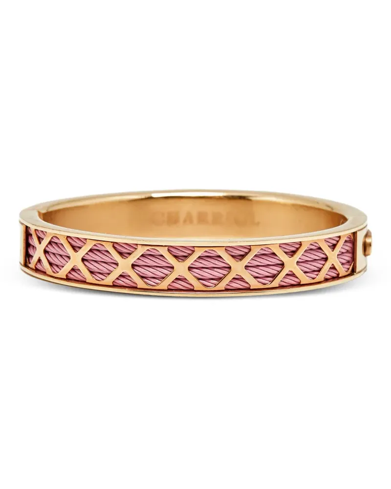 CHARRIOL Forever lattice cable bangle bracelet - Gold Gold