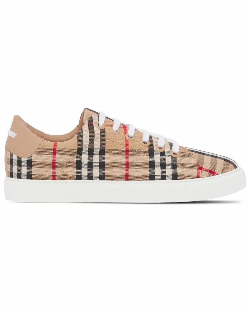 Burberry Sneakers mit Vintage-Check Nude