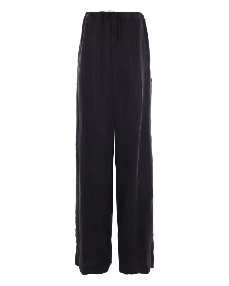 Balenciaga Gestreifte Hose - Schwarz Schwarz