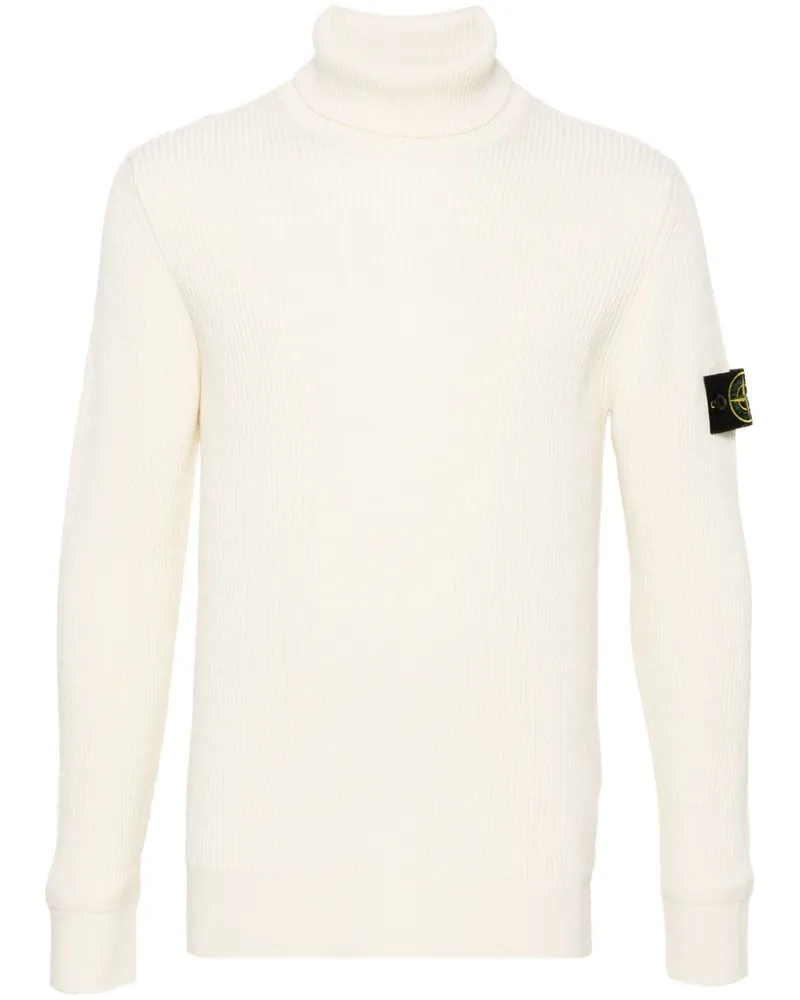 Stone Island Gerippter Strickpullover - Nude Nude