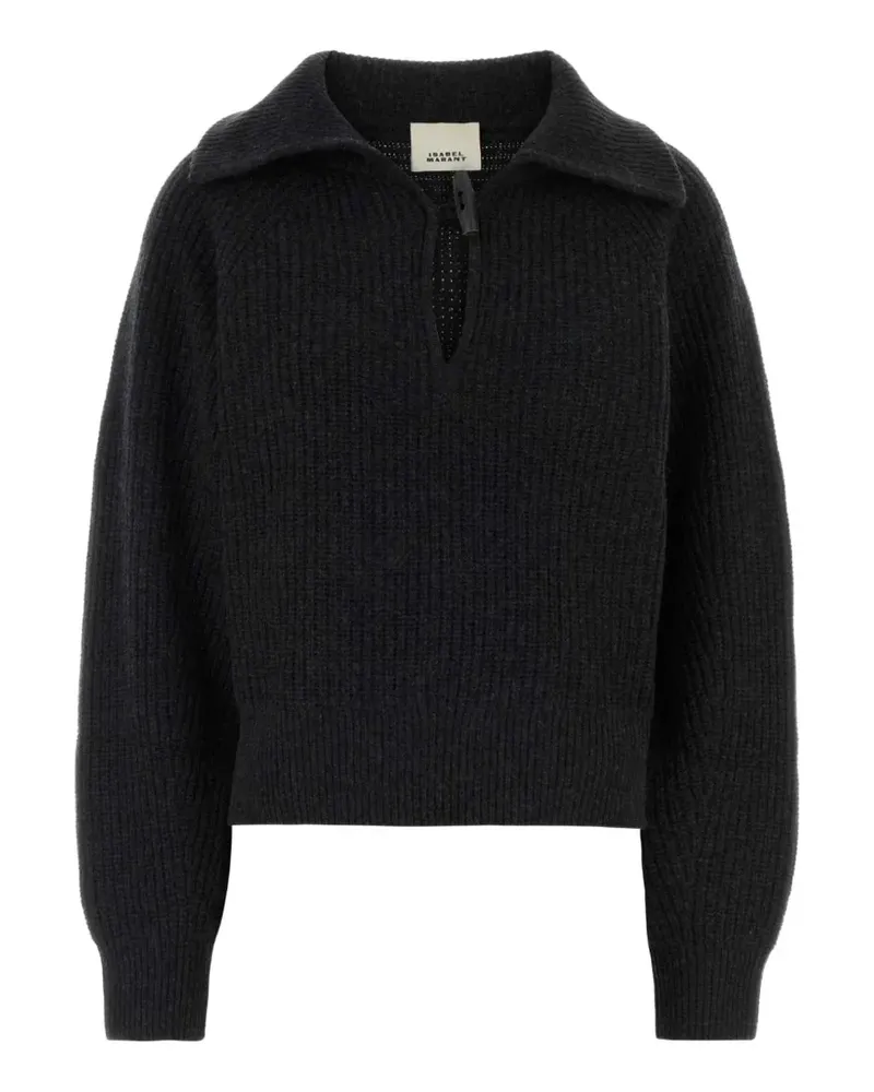 Isabel Marant Miranda Pullover aus geripptem Strick - Schwarz Schwarz