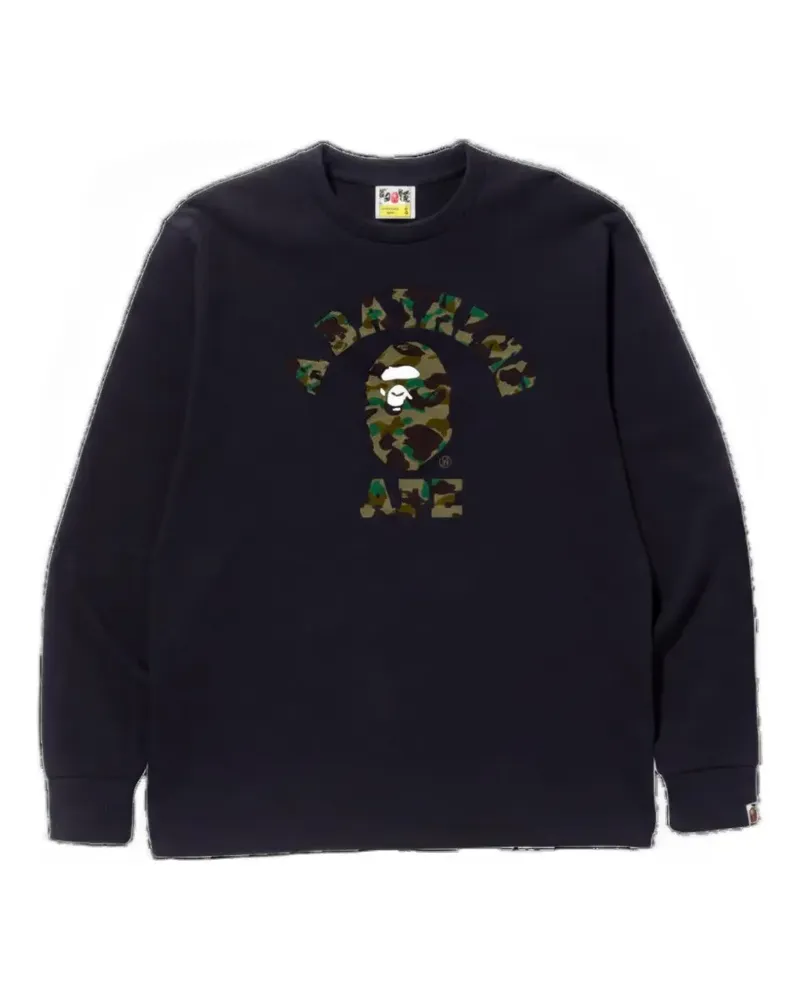 BAPE 1st Camo College Sweatshirt - Schwarz Schwarz