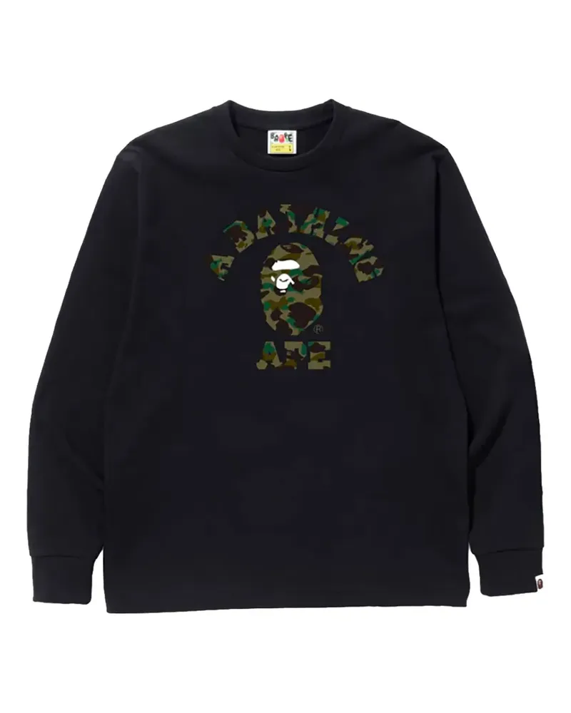 BAPE 1St Camo College sweatshirt - Schwarz Schwarz